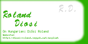 roland diosi business card